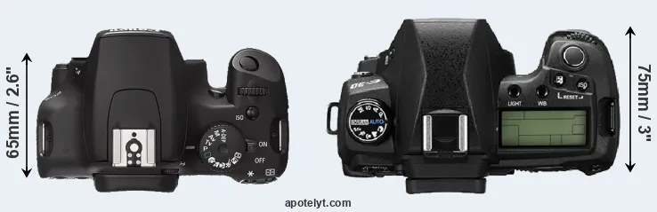 Compare 1000D versus E-30 top