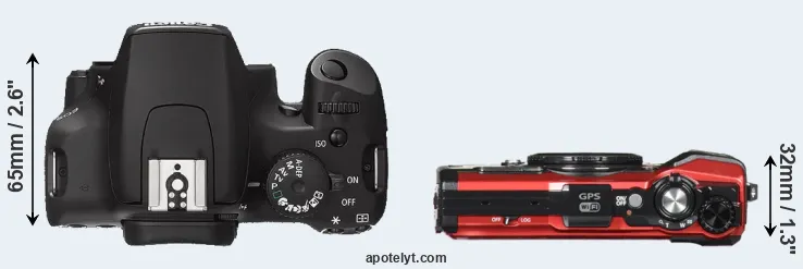 Compare 1000D versus TG-5 top