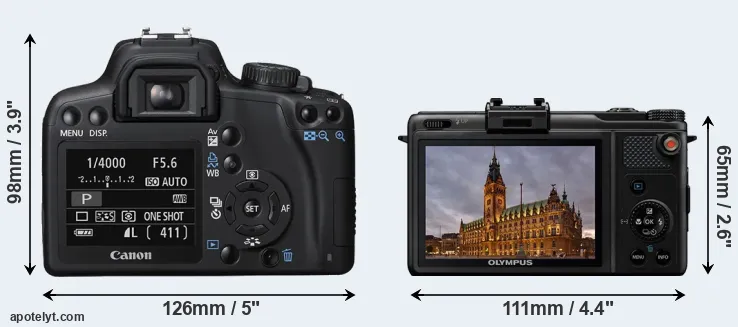 Comparison 1000D or XZ-1 rear