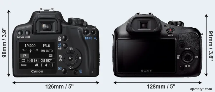 Comparison 1000D or A3000 rear