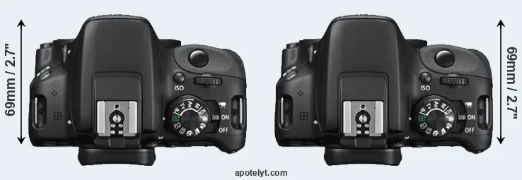 Compare 100D versus SL1 top