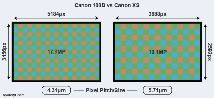 100D versus XS MP