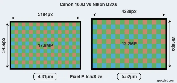 100D versus D2Xs MP