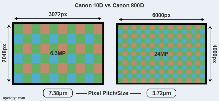 10D versus 800D MP