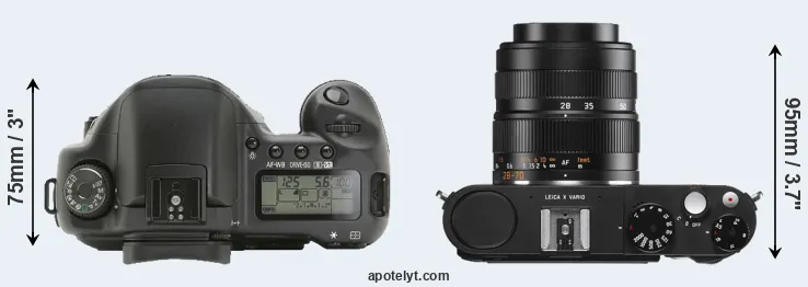 Compare 10D versus X Vario top