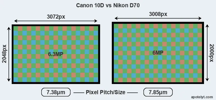 10D versus D70 MP