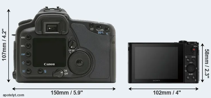 Comparison 10D or HX90V rear