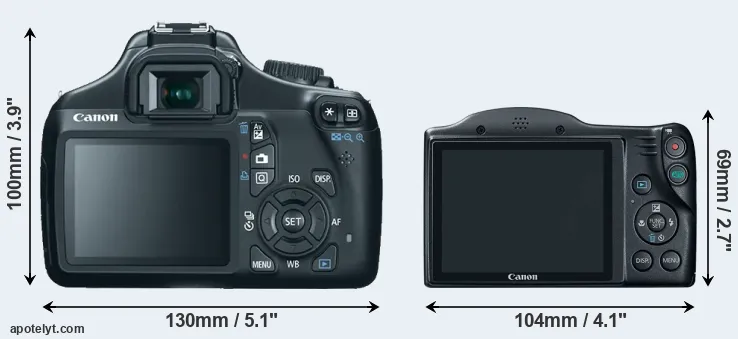 Comparison 1100D or SX400 rear