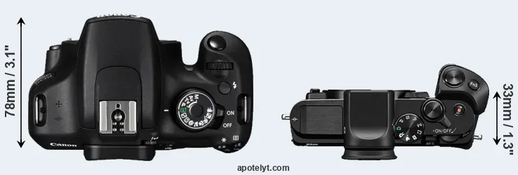 Compare 1200D versus V3 top