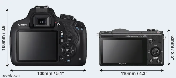 Comparison 1200D or A5100 rear