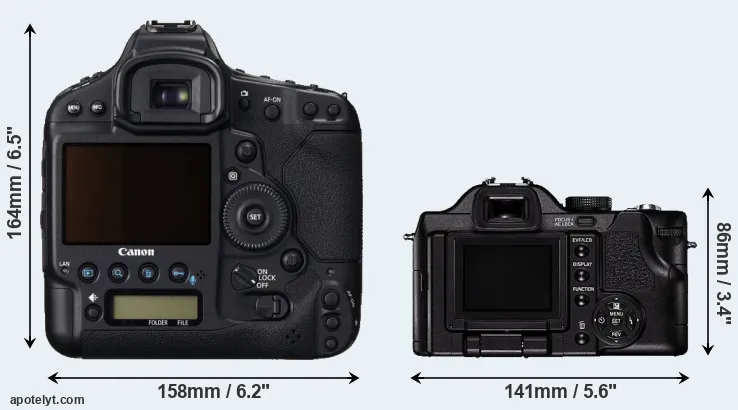 Comparison 1DC or V-LUX 1 rear