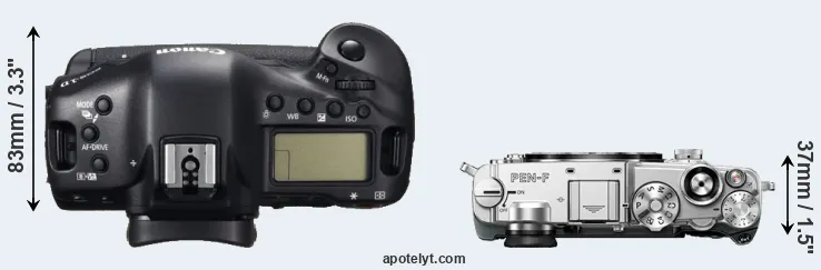 Compare 1DC versus PEN-F top