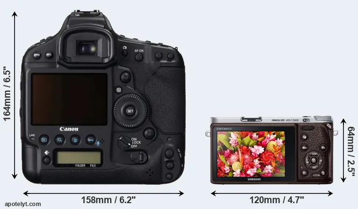 Comparison 1DC or NX500 rear