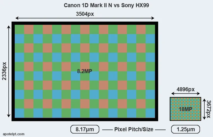 1D Mark II N versus HX99 MP