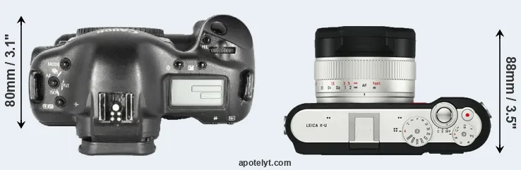 Compare 1D Mark II versus X-U Typ 113 top