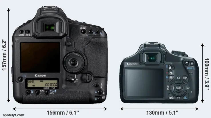Comparison 1D Mark IV or T3 rear