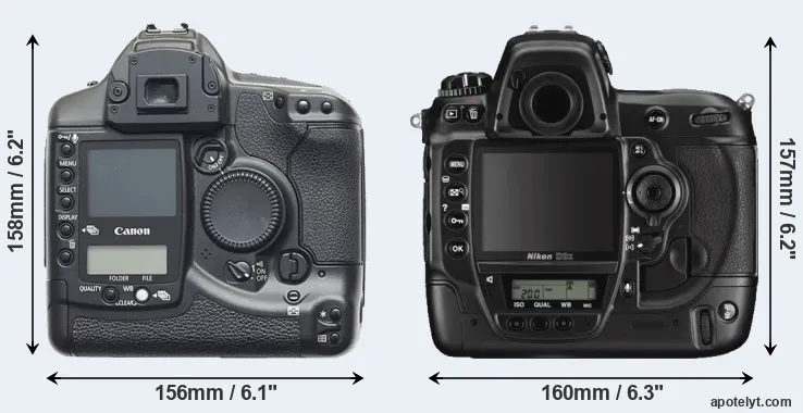 Comparison 1D or D3X rear