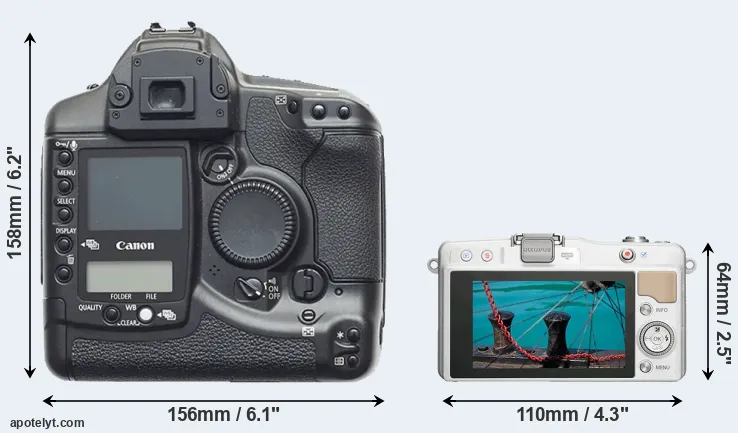 Comparison 1D or E-PM2 rear