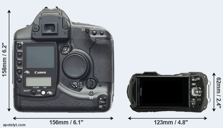 Comparison 1D or WG-90 rear