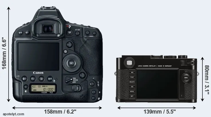 Comparison 1DX Mark II or M Typ 262 rear