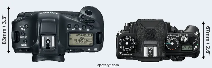 Compare 1DX Mark II versus Df top