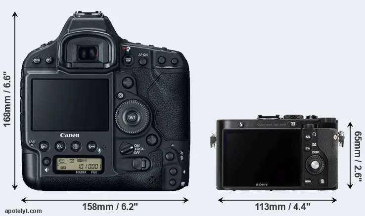 Comparison 1DX Mark II or RX1R rear