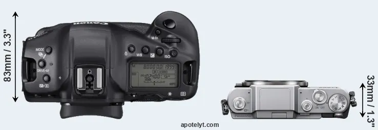 Compare 1DX Mark III versus GF7 top