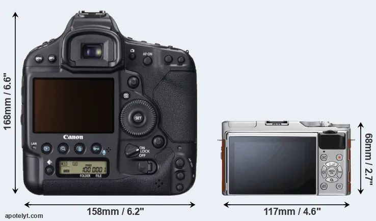 Comparison 1DX or X-A5 rear