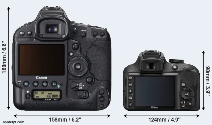 Comparison 1DX or D3300 rear