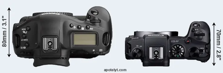 Compare 1Ds Mark II versus RP top
