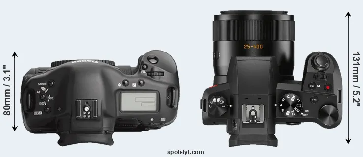 Compare 1Ds Mark III versus V-LUX 5 top