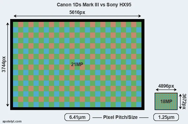 1Ds Mark III versus HX95 MP