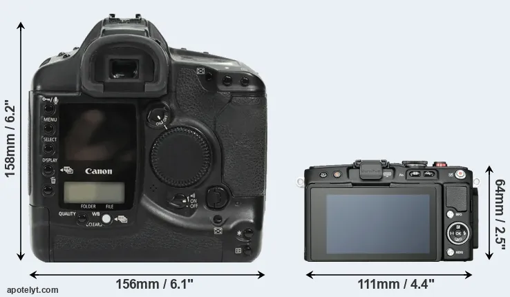 Comparison 1Ds or E-PL6 rear