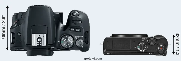 Compare 200D versus J5 top
