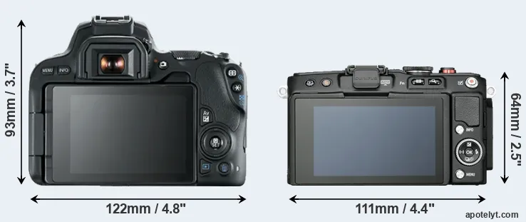 Comparison 200D or E-PL6 rear