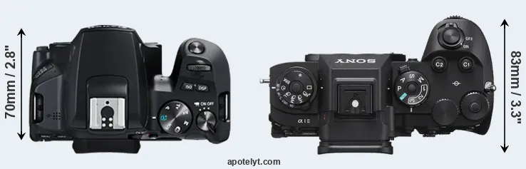 Compare 250D versus A1 II top