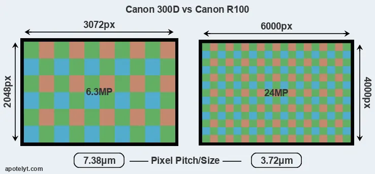 300D versus R100 MP