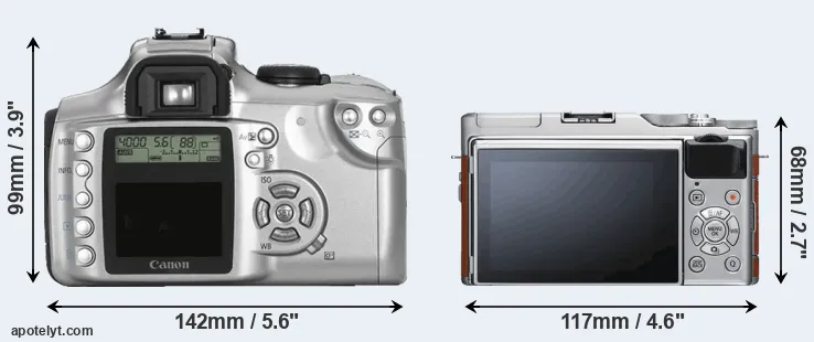 Comparison 300D or X-A5 rear