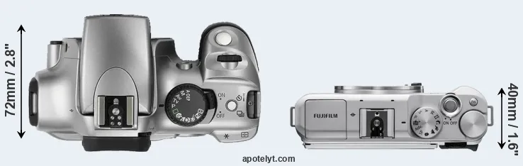 Compare 300D versus X-A5 top