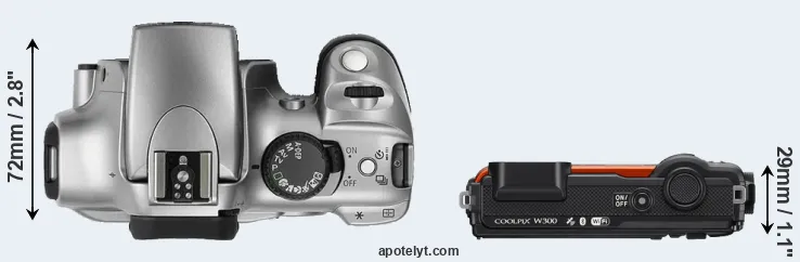 Compare 300D versus W300 top