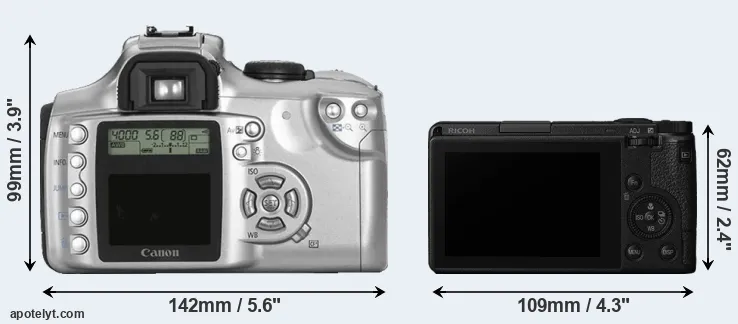 Comparison 300D or GR III rear