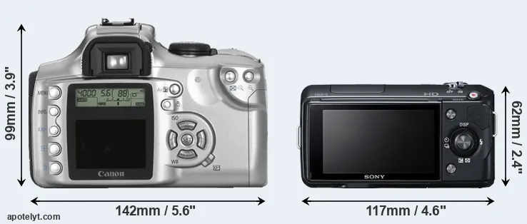 Comparison 300D or NEX-3 rear