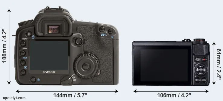 Comparison 30D or G7X Mark II rear