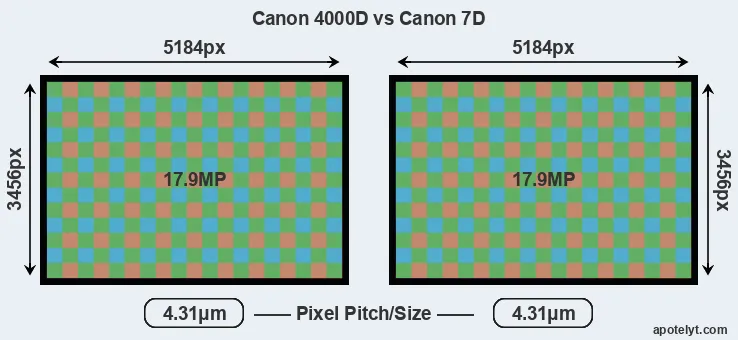 4000D versus 7D MP
