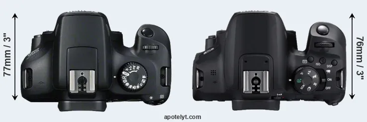 Compare 4000D versus 850D top