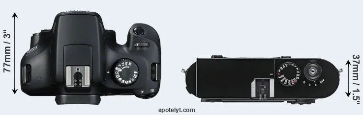 Compare 4000D versus M9 top