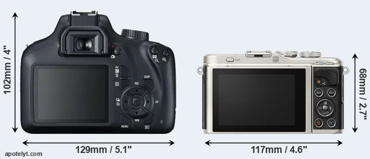 Comparison 4000D or E-PL9 rear