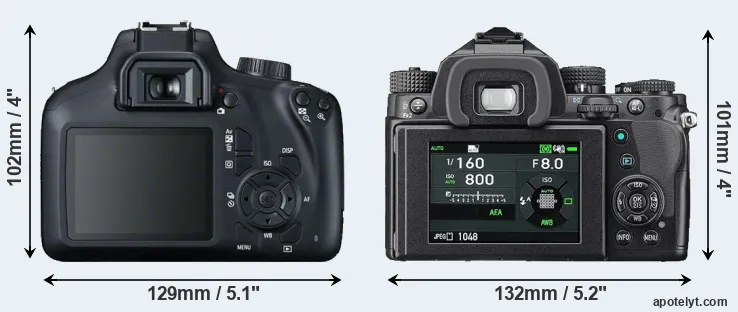 Comparison 4000D or KP rear