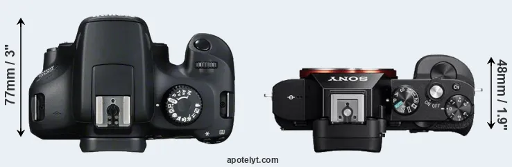 Compare 4000D versus A7 top