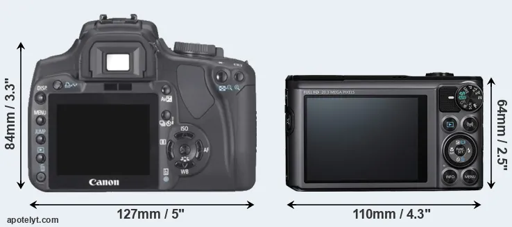 Comparison 400D or SX720 rear
